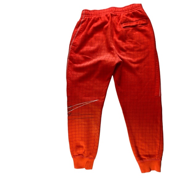 Nike Sportswear Story Of The Swoosh Tapered Joggers Orange & Black Men's Small - Picture 11 of 16